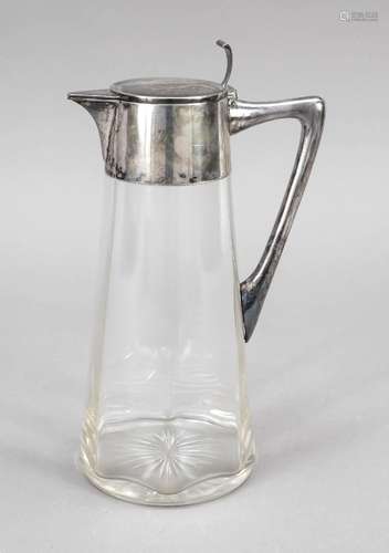 A silver mounted tankard, German, 20