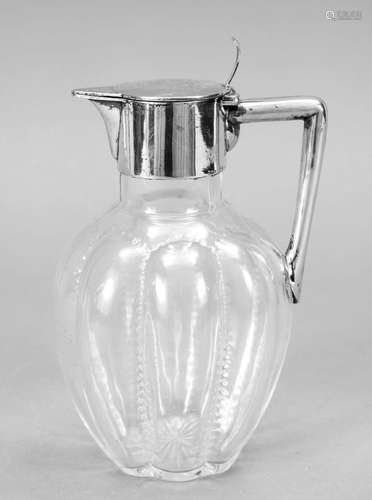 A silver mounted tankard, German, 20