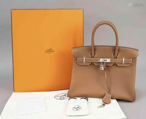 Hermes, Birkin Bag 30, cognac-colour