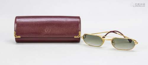 Cartier, sunglasses, narrow gold col