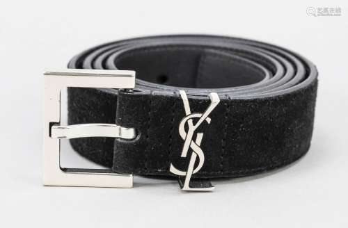 Yves Saint Laurent, belt, black smoo