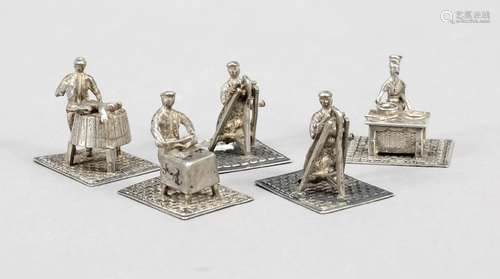 Five miniatures, Netherlands, 20th c