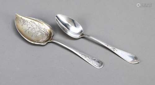 Two pieces of cutlery, German, diffe