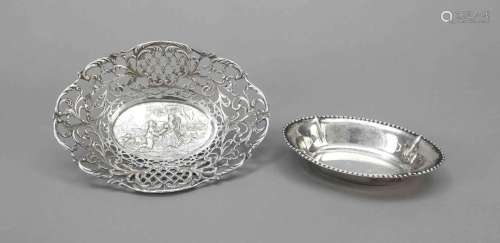 Two oval bowls, German, 20th century
