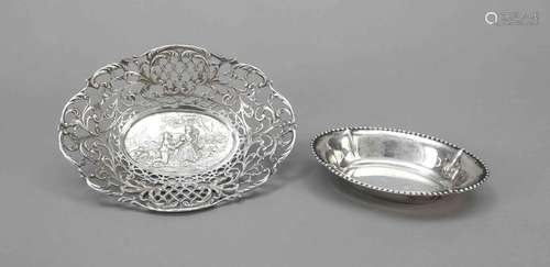 Two oval bowls, German, 20th century