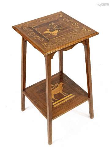 Conical side table c. 1920, walnut a