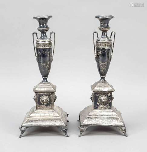 Pair of candlesticks, Austria, c. 19