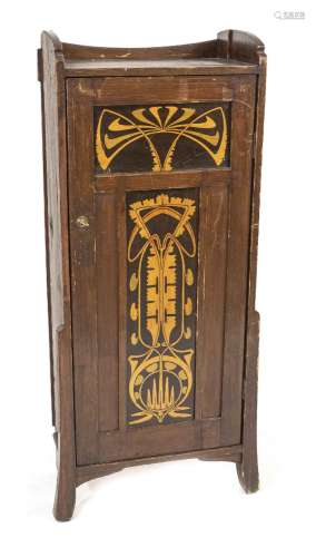 Art Nouveau pillar cupboard circa 19