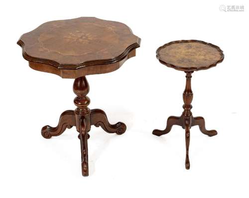 Two side tables, period furniture mi