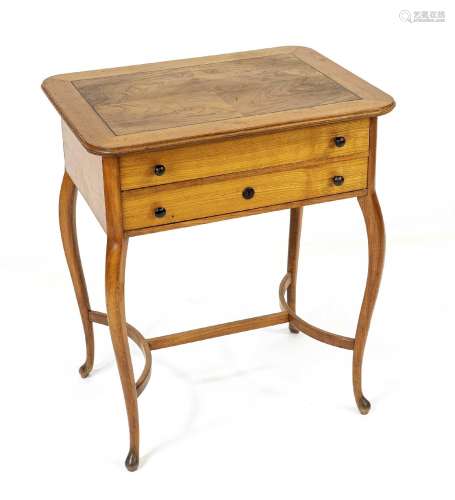 Handmade/sewing table c. 1930, cherr