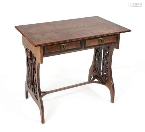 Art Nouveau table circa 1900, solid