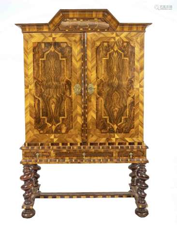 Baroque gallery cabinet dated 1739,