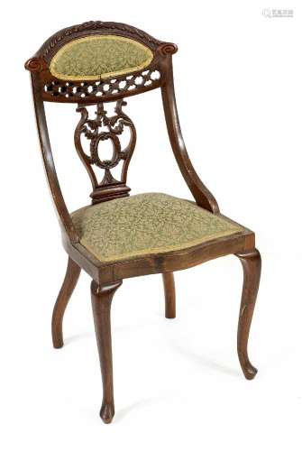 Decorative chair around 1860, solid