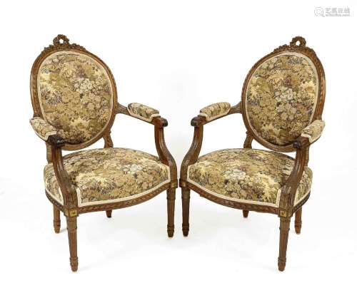 Pair of armchairs in Louis-Seize sty