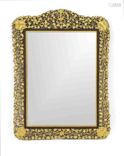 Mirror, 20th century, gilded wooden