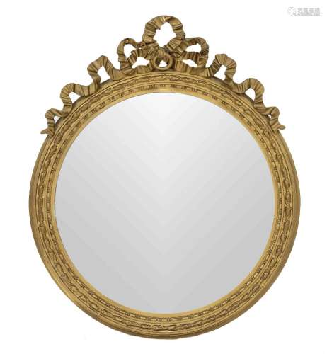 Round mirror in classicistic style,