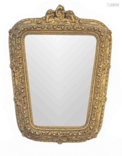 Mirror with metal frame, 20th centur