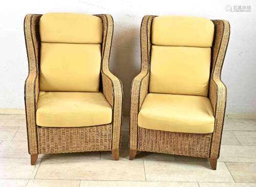Pair of armchairs, end of 20th centu