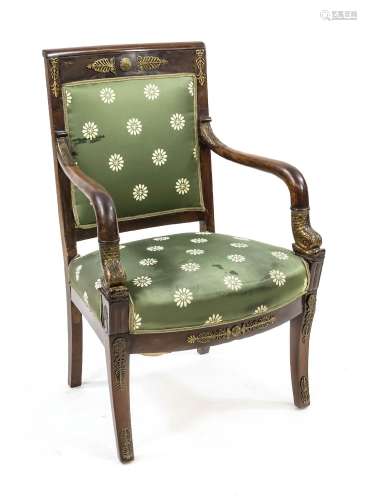 Empire armchair around 1800, solid m