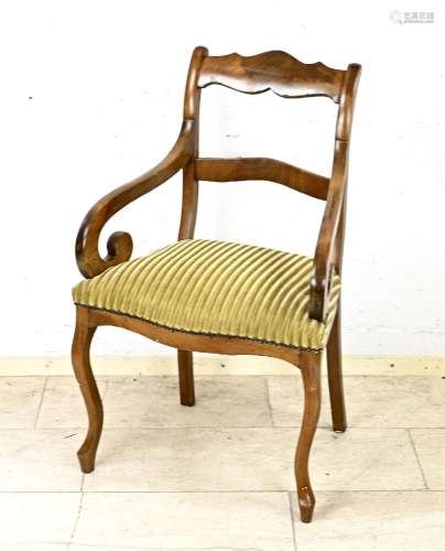 Late Biedermeier armchair c. 1840, m