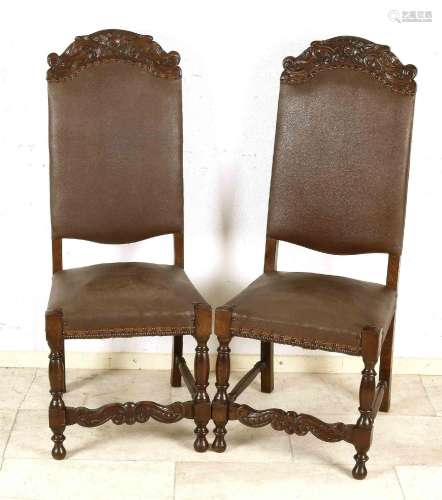 4 high-backed chairs circa 1900, sol