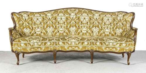 Sofa, solid walnut, rococo style, ar