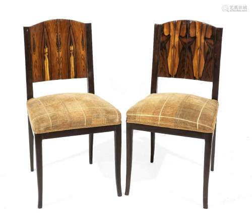 Pair of chairs in Art Deco style, en