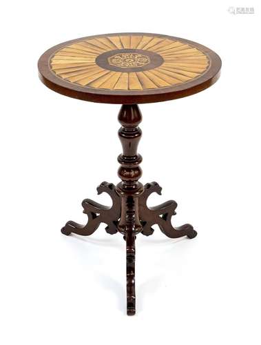 Round side table, 19th century, maho