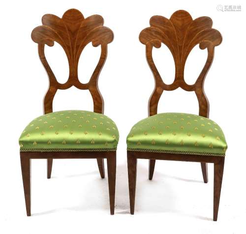 Pair of chairs in Viennese Biedermei