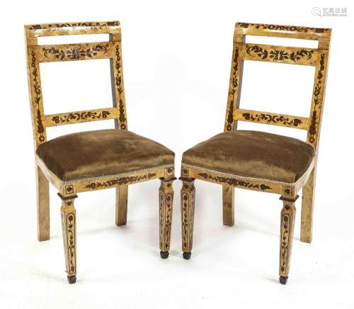Pair of chairs in Biedermeier style,