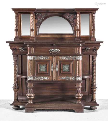 Sideboard with top, mahogany, c. 190