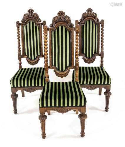 Set of nine chairs c. 1870 from the