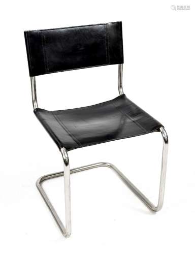 Elegant vintage cantilever chair in