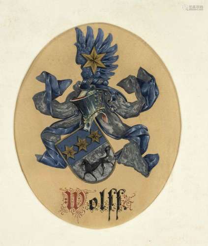 Coat of arms painting of the