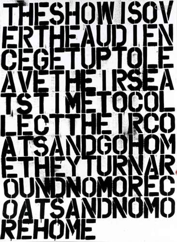 Christopher Wool (*1955) and