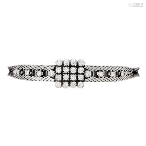 Armband mit Brillanten zus. ca. 0,50 ct,