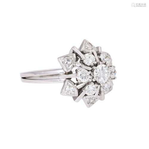 Ring mit  Brillant ca. 0,65 ct,