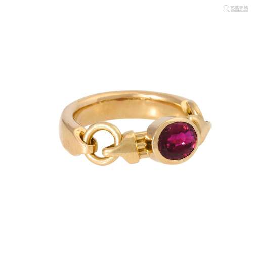 Ring mit Rubin ca. 1 ct,