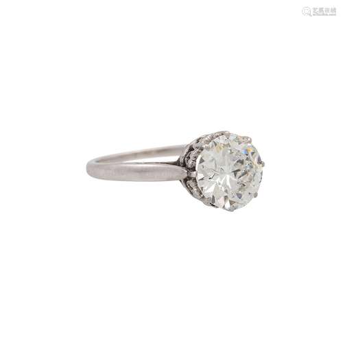 Ring mit Altschliffdiamant ca. 2,5 ct,