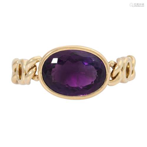 Armband mit Amethyst ca. 50 ct,