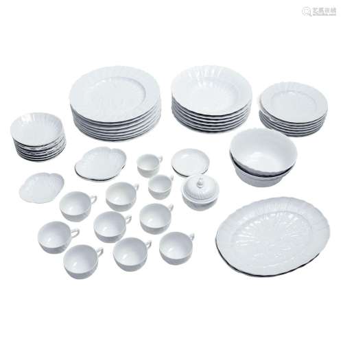 MEISSEN 50-tlg. Speise- und Kaffeeservice 'Schwanenservice w...