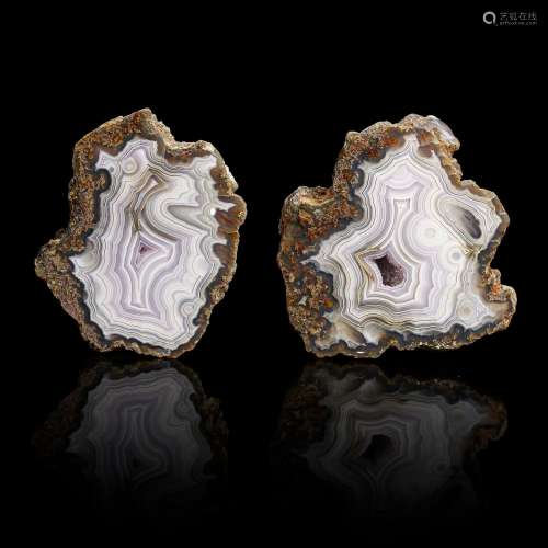 Lavender Laguna Agate "Split"