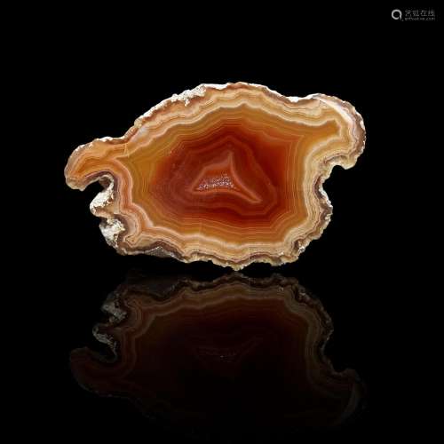 Small Laguna Agate Half Geode with Drusy Core