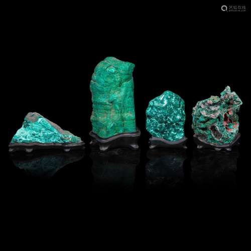 Four Malachite Specimens