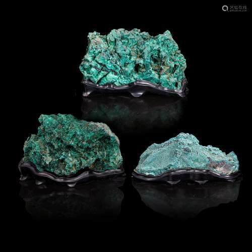 Three Malachite Specimens