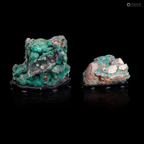 Two Large Malachite Specimens