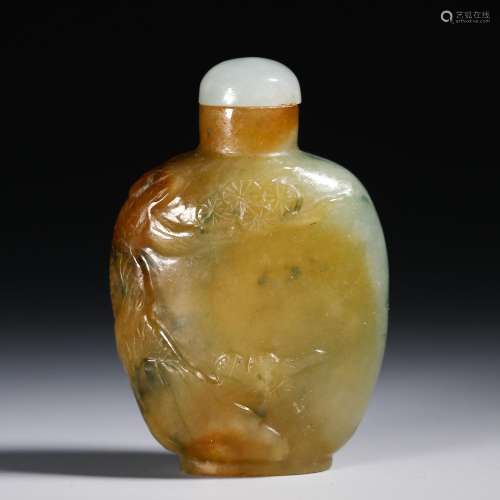 Jade tobacco pot from Qing Dynasty