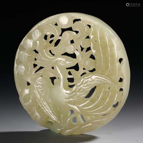 Hetian jade plate from the Qing Dynasty