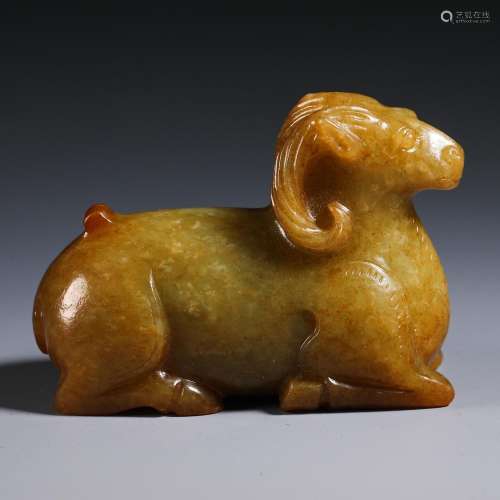 The Ming Dynasty jade sheep