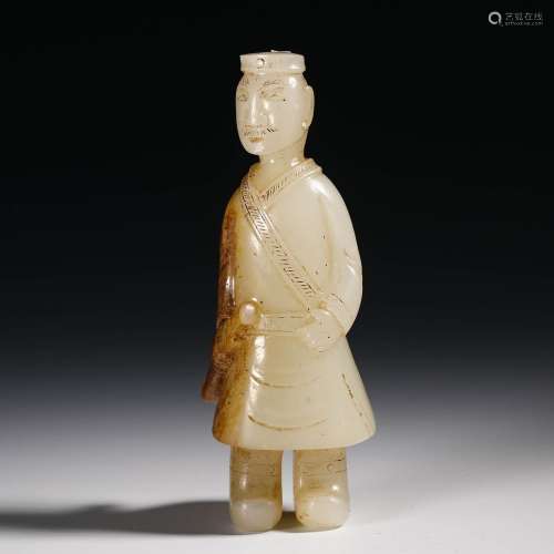 Ming Dynasty Hetian jade figure ornaments